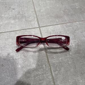 Women's Red and Burgundy Sunglass